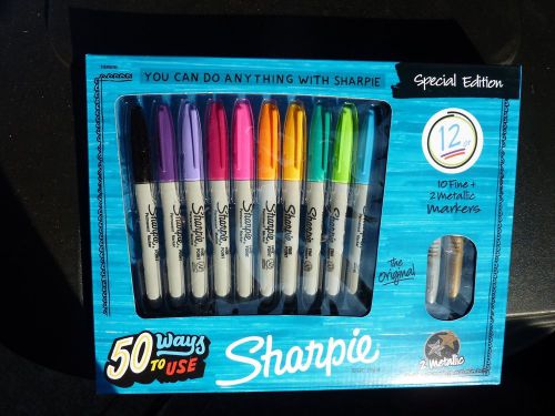 Sharpie Special Edition 12 count markers, includes 2 metallic markers