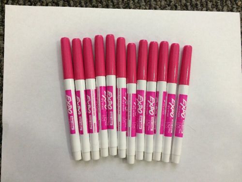 Pink Expo Fine Point. 12 Pack. Low Odor