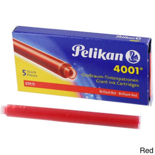 Pelikan 4001 Fountain Pen Ink Cartridge, Violet Ink, Pack of 5 (PLK310664)
