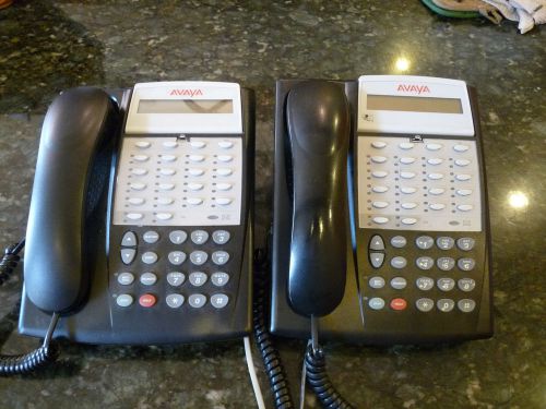 Two lucent avaya office phones 700340193  18d-0003 for sale