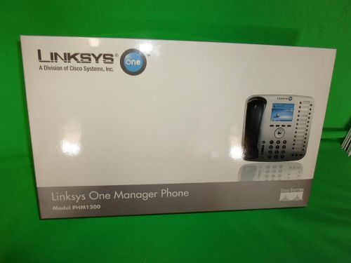 Linksys One Manager Phone PHM1200 Cisco Systems * NEW in BOX * IP Telephone