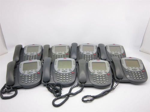 Lot of 8 avaya 2420 ip office phones (no power cords) for sale