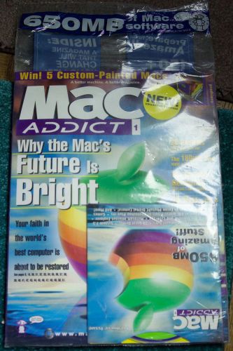 New Sealed - Premier First Issue of MacAddict Magazine with The Disc