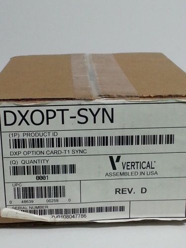 Comdial Verticall DXOPT-SYN T1 PRI sync card Brand New Option card-RARE-