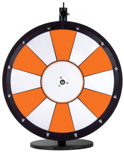 18&#034; Orange and White Promotional Dry Erase Trade Show Prize Wheel
