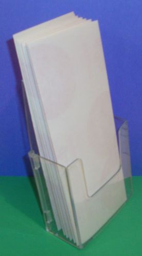 2 New Clear Tri Fold Literature Brochure Holder