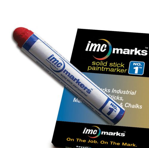 IMC MARKS NO. 1 Solid Stick-Red-Box of 12 Markers