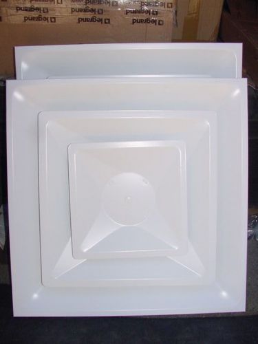 2  truaire 2003cd-10 lay in t bar cone step down supply diffuser vent insulation for sale