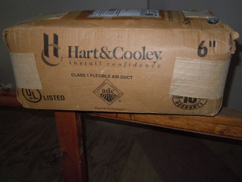 6&#034; x 25&#039; Hart &amp; Cooley 51325 F216 Insulated Silver Jacket Flex Duct R-6.0 New