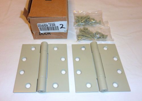 (2) Ives 3CB1 4.5 x 4&#034; 600 Mortise Butt Hinges Concealed Bearing PRIMED 4 PAINT