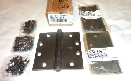3 ives 5pb1 4.5&#034; x 4.5 641/10a nrp full mortise butt door hinges oxidized bronze for sale