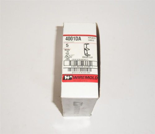Wiremold 4001da (g4001d) divider clip 5 pack nos for sale