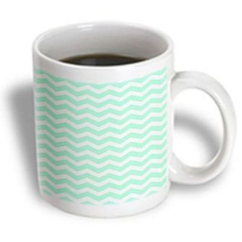 3drose mint green and white chevron zig zag stripes pattern retro and stylish ce for sale