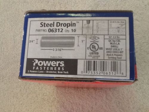 Powers Brand 06321 3/4&#034; drop in anchors 20 pieces new in 2 Full Boxes