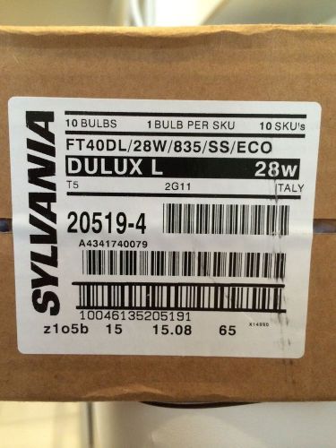 Sylvania  ft40dl/28w/835/ss/eco sylvannia lamps (10) for sale