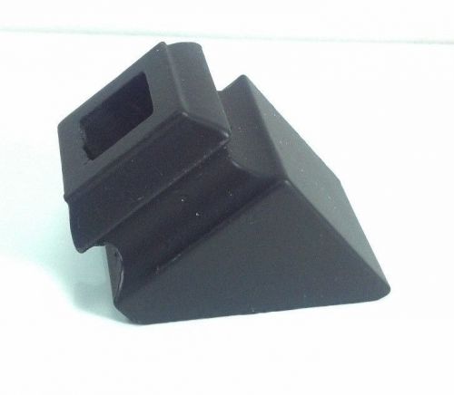 (2) Aluminum Angled Shoe for 1/2&#034; Stair Baluster Powder Coated Black Lot of 2