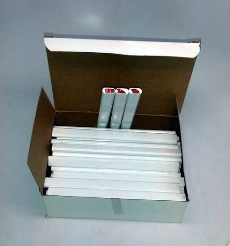 Lot of 144 Pieces - Flat Carpenter Pencils White with Red Lead