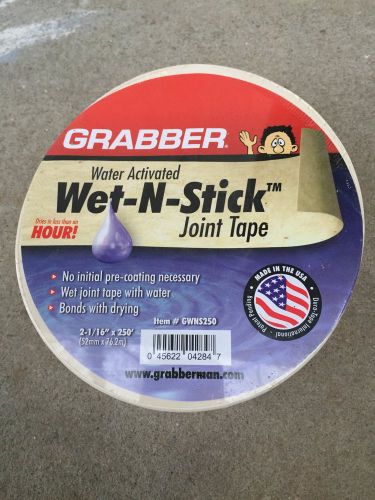 Grabber(gwns250)wet-n-stick joint tape for sale
