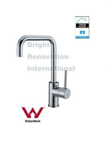 New WELS  Round Cylinder Arch Bathroom Basin Kitchen Sink Flick Mixer Tap Faucet