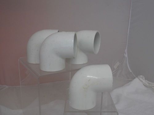 Lot of 6 ipex 2&#034; pvc pipe fitting 45 and 90 degree w/centra lok/guardian sch 40 for sale