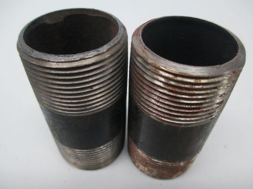 Lot 2 new pipe nipple 1-1/4in npt 3in length d262464 for sale