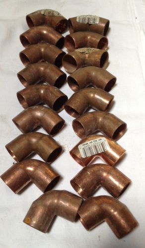 18 pieces 3/4 inch 90 degree copper elbow new for sale
