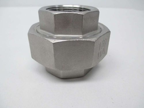 NEW 316 STAINLESS 1-1/4IN NPT THREADED PIPE UNION FITTING 316 D361977