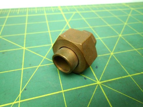 3/8 SOLDER CONNECT UNION COPPER FITTING FEMALE SOCKET ENDS (QTY 1) #56689