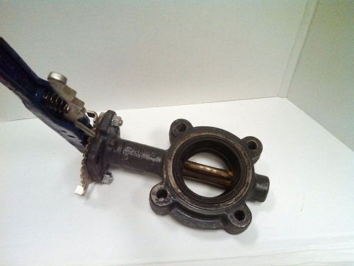 2 1/2 inch, cast iron, inline 4 bolt flange butterfly valve for sale