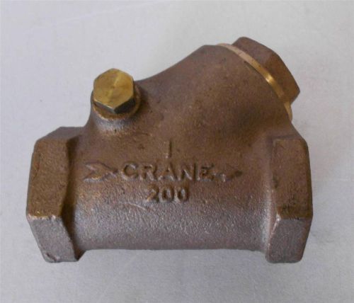 Crane 1&#034; gate swing check valve 400 wog 200 wsp 45° degree offset elbow new n for sale