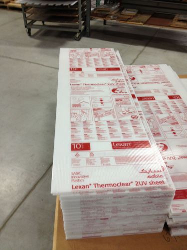 Lexan twinwall opal thermoclear sheets .236&#034; x 20&#034; x 65&#034; for sale