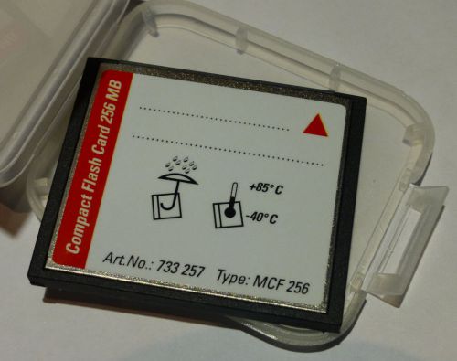 BRAND NEW! LEICA Geosystems 256MB COMPACT FLASH CARD Art.Nr.733 257 Type MCF 256