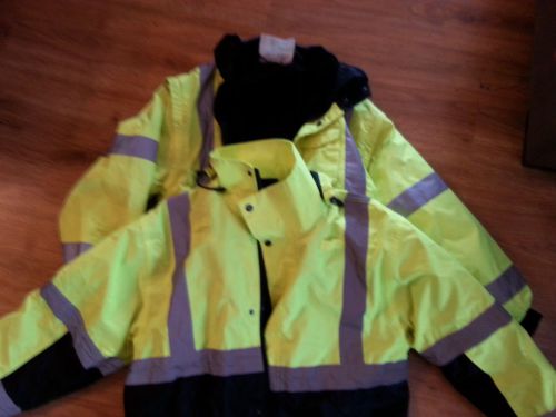 Class 3  refective all season jackets    pre owned large  occulux  new xl erb for sale
