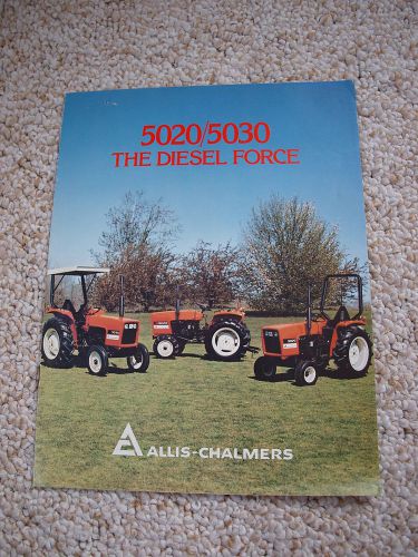 Allis-Chalmers A-C AC 5020/5030 Tractor Color Brochure 10 pg. Original NICE &#039;79