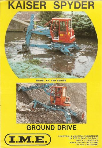 Equipment Brochure - IME - Kaiser Spyder - All / Rough Terrain Excavator (E1775)