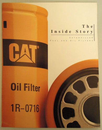 Caterpillar Oil Filters Dealer Sales Brochure 1996