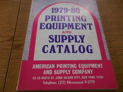 Big Printing Supply &amp; Equipment Catalog