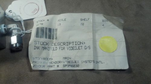 INK MANIFOLD FOR VIDEOJET Q/S SP356030...NEW