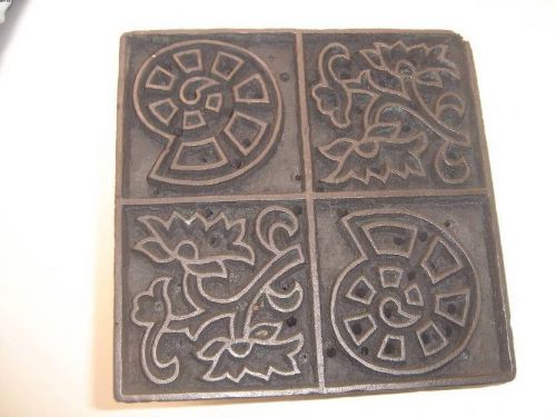India Handcarved FABRIC PRINTING BLOCK Top Qlty 27788