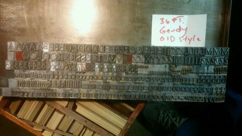 36 PT Gaudy Old Style Printers Letterpress Type