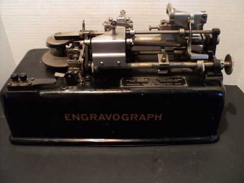 Engravograph Engraver Model 14  Antique Engravograph USA w/keys Type A