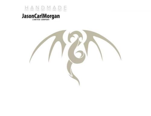 JCM® Iron On Applique Decal, Tribal Dragon Silver