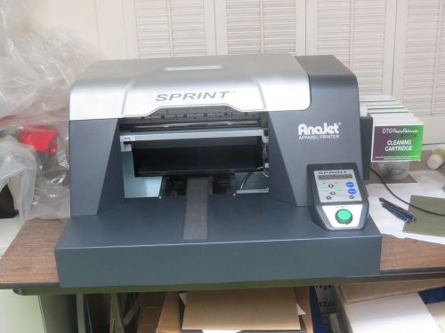Anajet Sprint direct to garment printer plus accessories.
