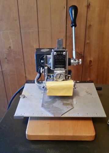 Kingsley Model M-60 Imprinting Machine - Hot Foil Stamp Press