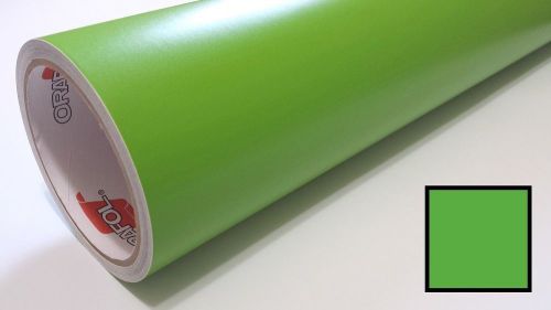 Matte lime green vinyl wrap graphics decal sticker roll overlay cut &amp; craft 24&#034; for sale