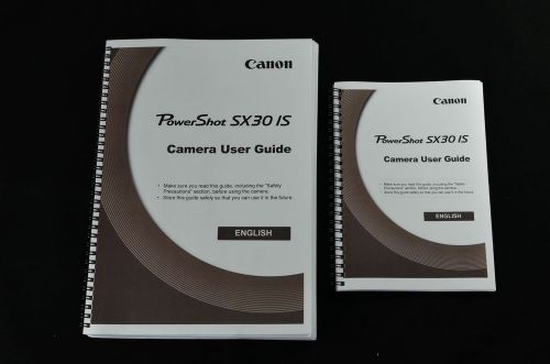 ~PRINTED~ Canon Powershot SX30 is  User guide Instruction manual  A4/A5