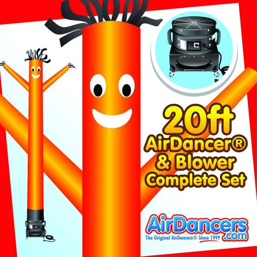 Orange airdancer® &amp; blower 20ft for sale
