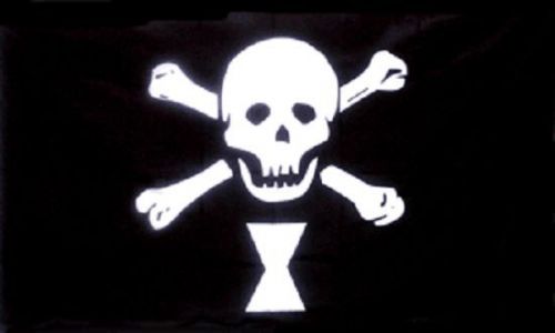 Emanuel Wynne Skeleton Pirate Flag 3x 5&#039; Indoor Outdoor Deluxe Banner