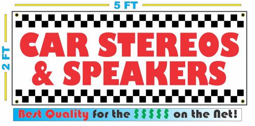 CAR STEREO &amp; SPEAKERS Banner Sign NEW Larger Size Best Price for The $$$$$