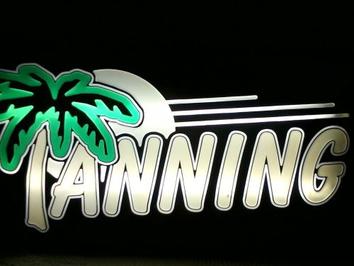 BRITE ELECTRIC BACKLIT IILLUMINATED TANNING WINDOW SIGN--24 1/2&#034; X 12 1/2&#034;